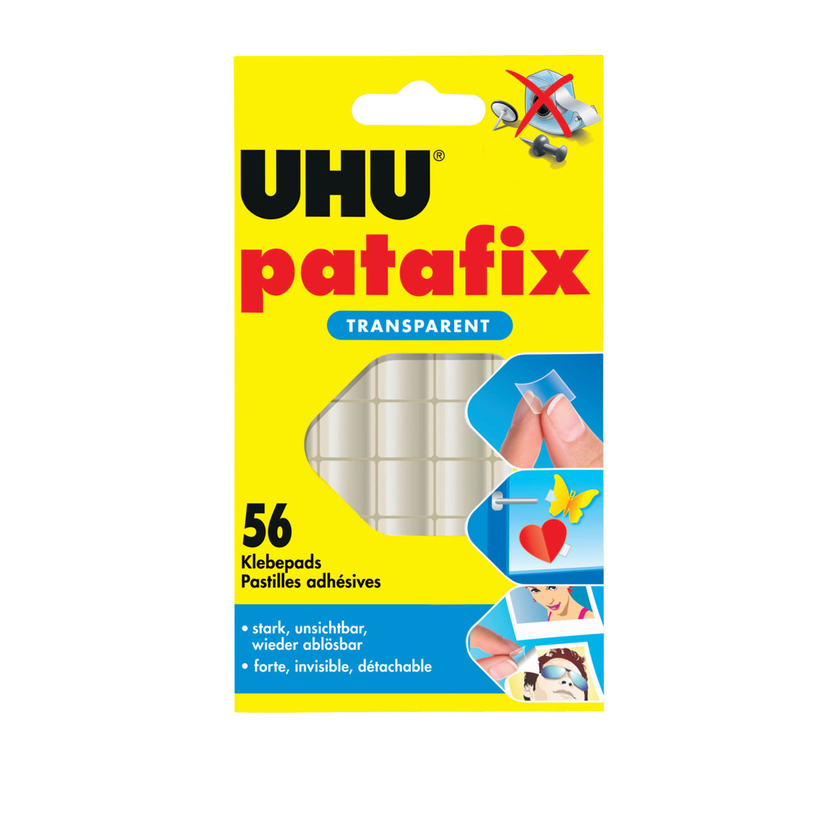 UHU  Klebepads patafix transparent 56 St. Bild 2