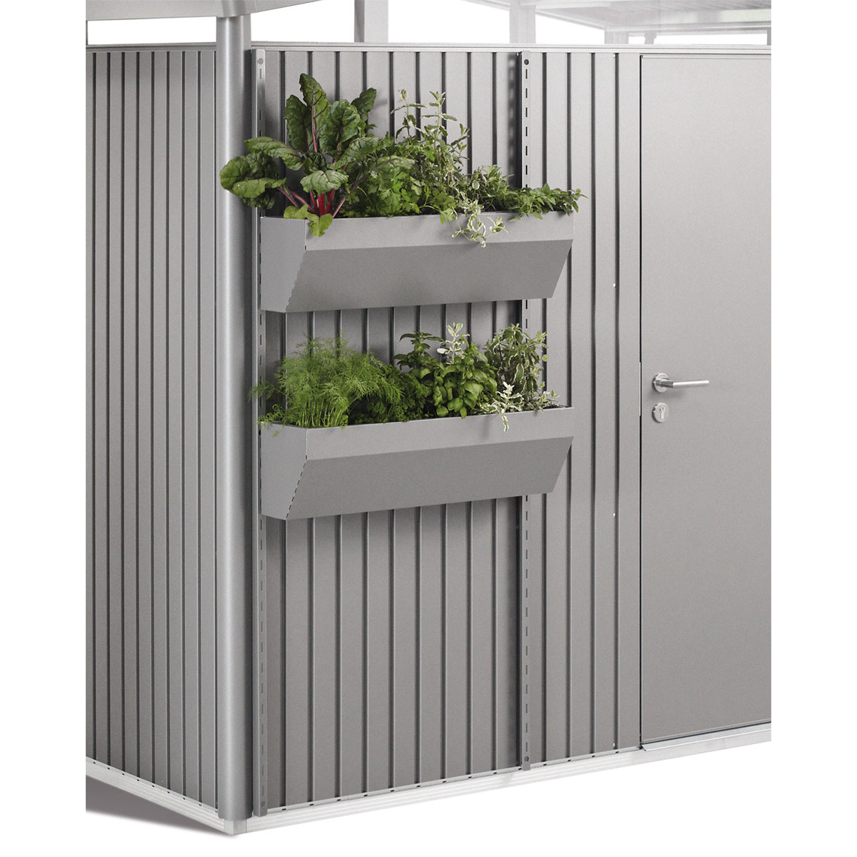 Biohort Blumenkasten FloraBoard quarzgrau-metallic
