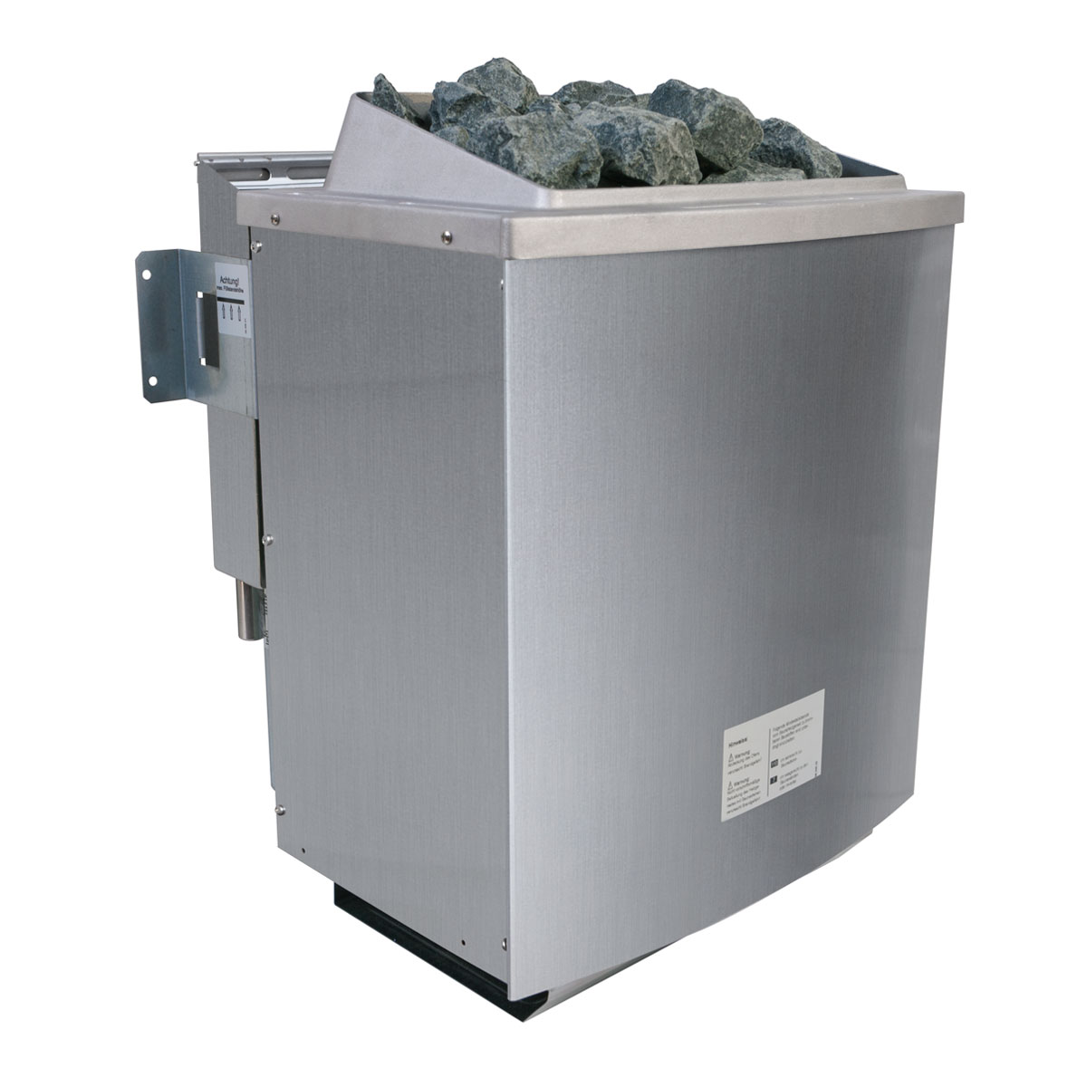 Karibu Sauna Jutta mit Kranz naturbelassen Bio externe Steuerung Bild 5