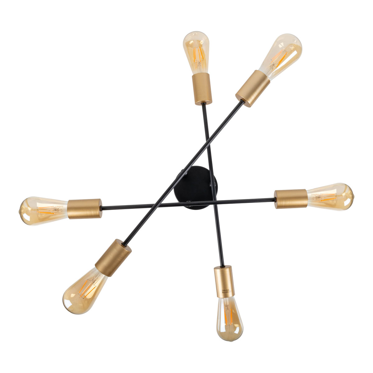 näve  Deckenleuchte Modo schwarz Metall 6er Bild 9