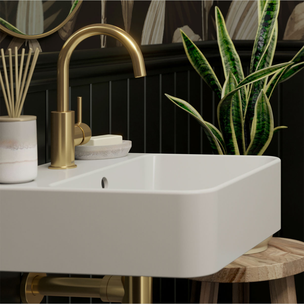 LENZ Waschtischarmatur Moana Easy-Clean Gold Bild 2