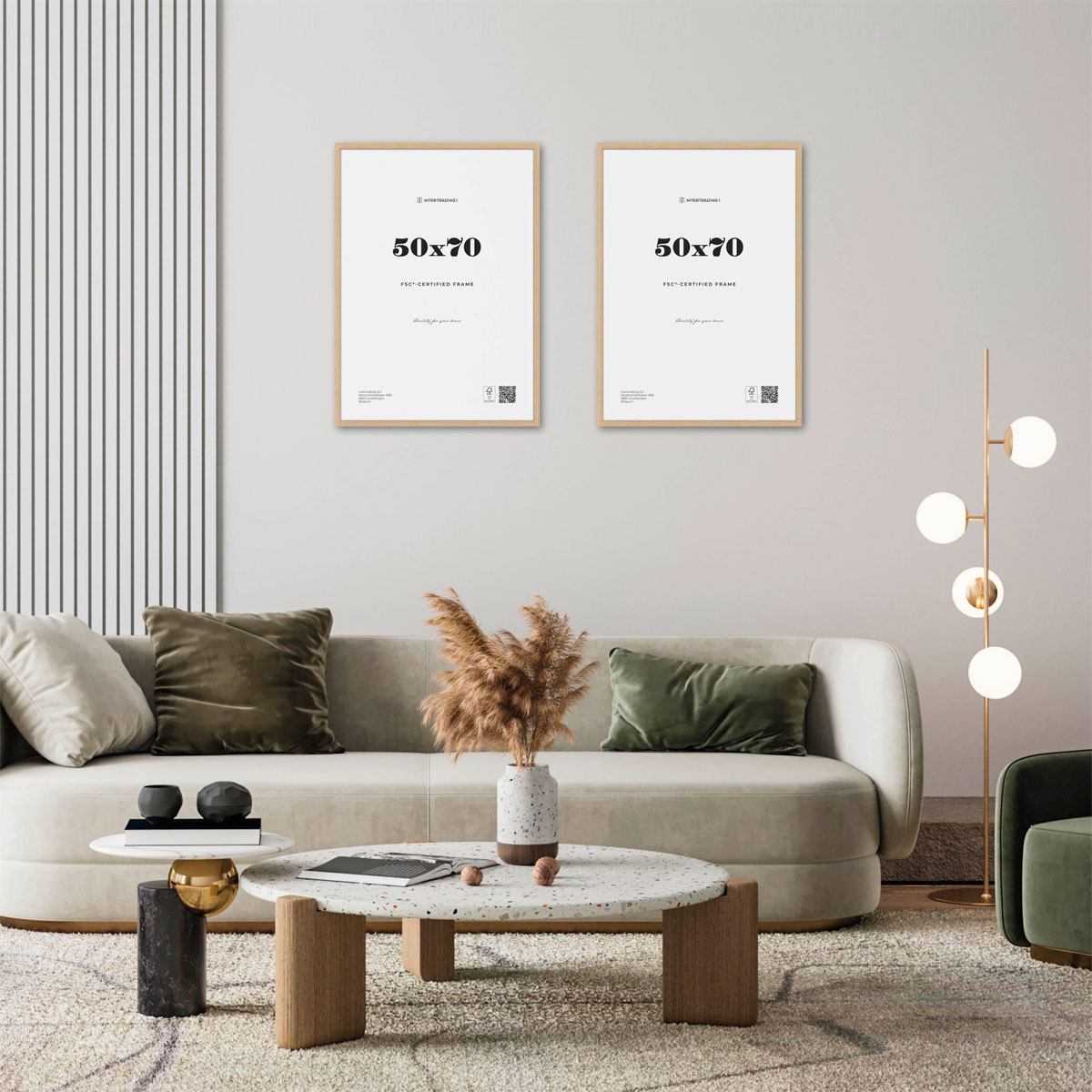 Bilderrahmen Quebec 50x70 cm Eiche Bild 2