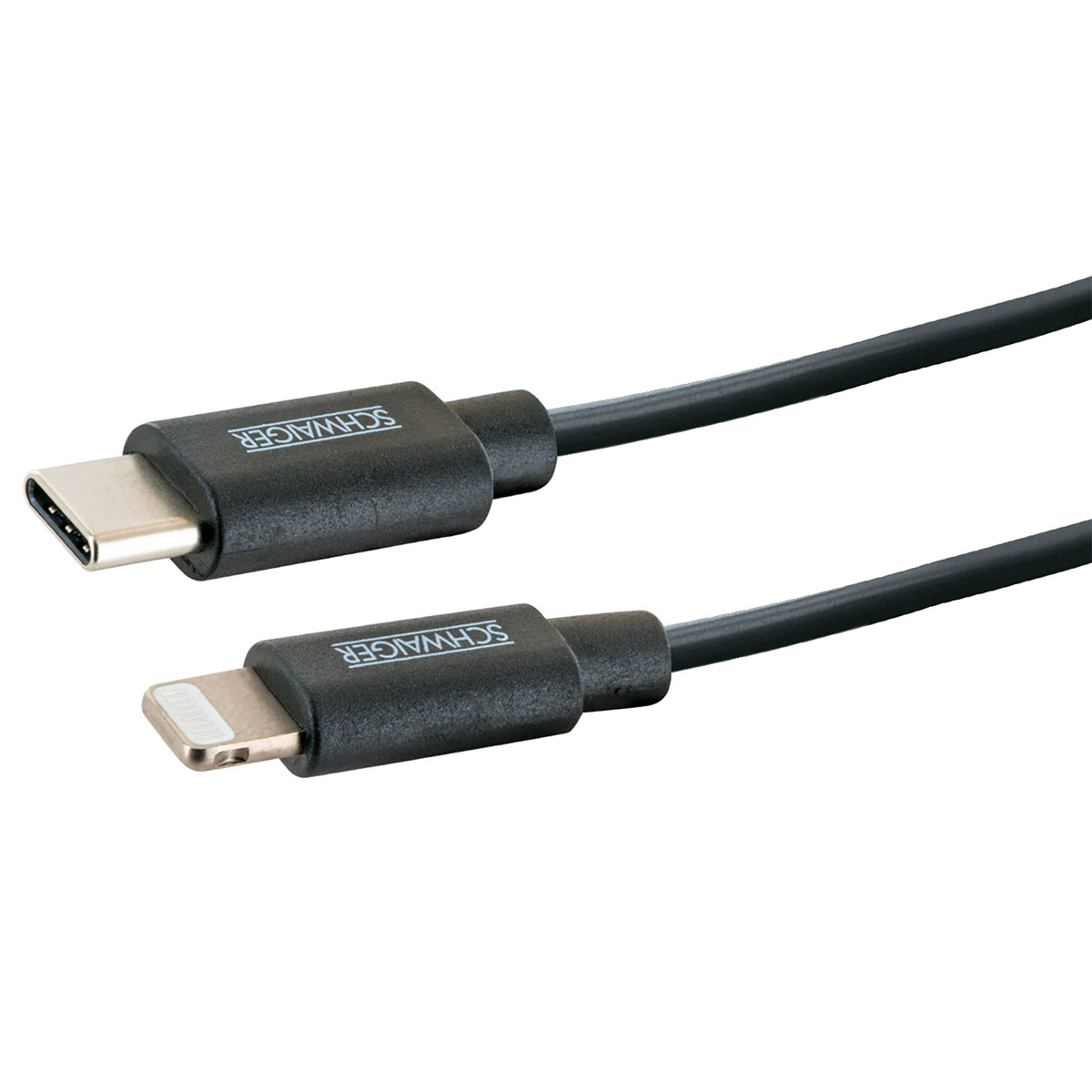 Schwaiger  Sync und Ladekabel für Apple 0,5 m schwarz Bild 2