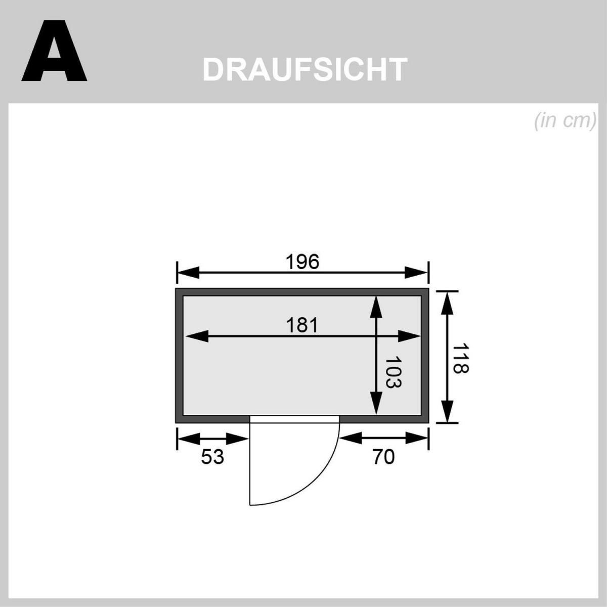 Karibu Variado Fronteinstieg ohne Zubehör kein Kranz Energiespartür Bild 4