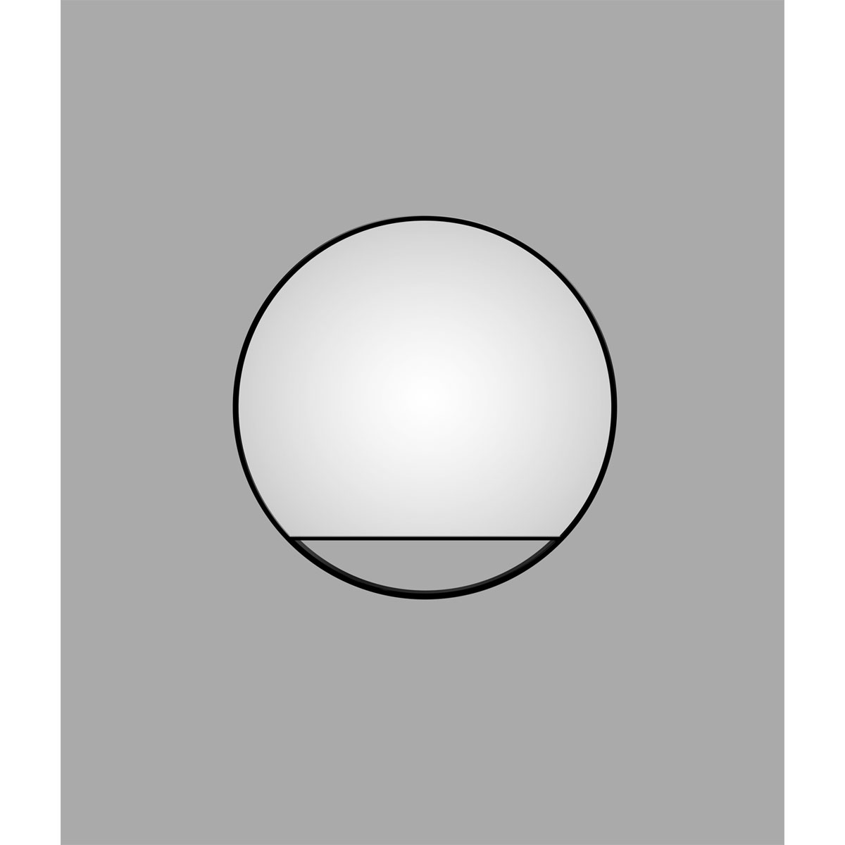 DSK  Design Spiegel Silver Cosmos Black Dm 80 cm