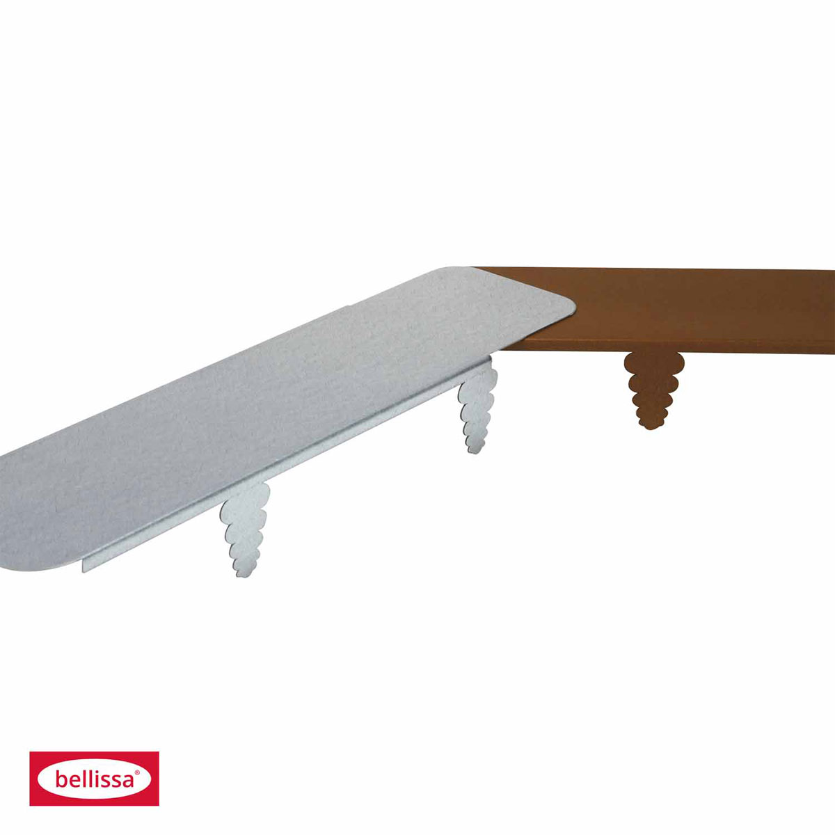 Mähroboter Rasenkante Metall verzinkt 43,7 x 12 x 6,5 cm 2er Set Bild 2