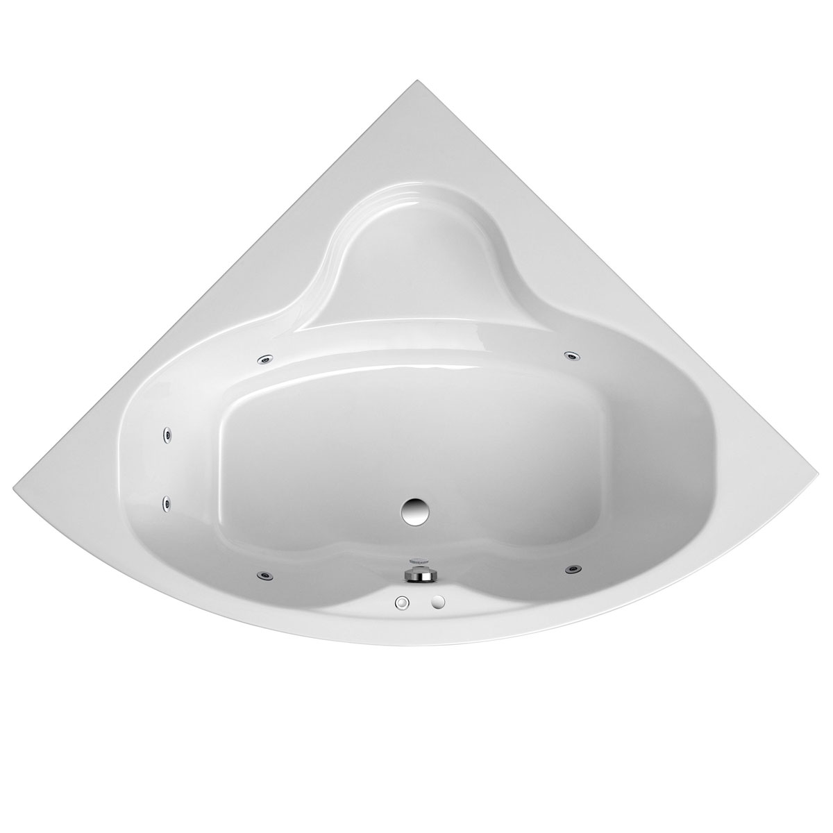 Ottofond Whirlpool-Set Katamaran 148 cm weiß Typ 1 Bild 1