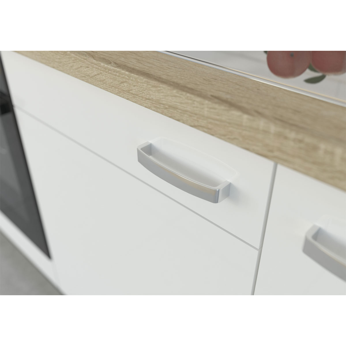 Küchenzeile Bettina hochglanz weiß 270 cm Bild 4