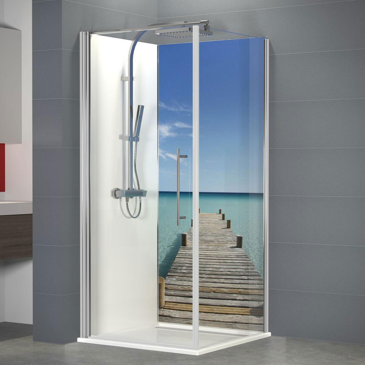 Schulte Duschrückwand Foto Steg Malediven 2100 x 900 mm Bild 1