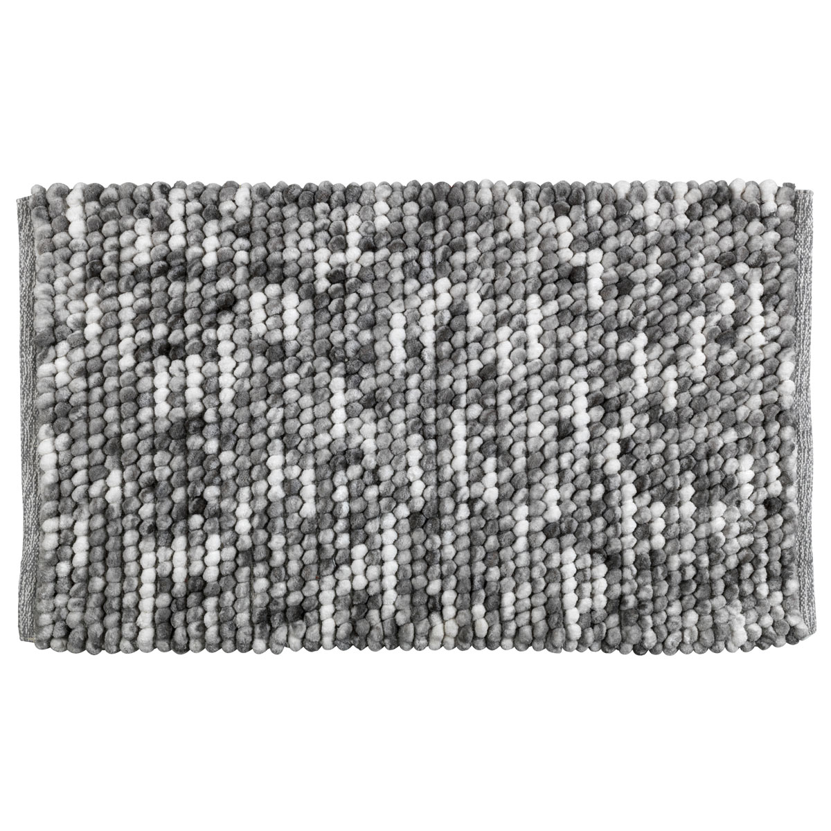 Wenko  Badteppich Urdu Grau 60 x 90 cm Mit Melagne-Effekt