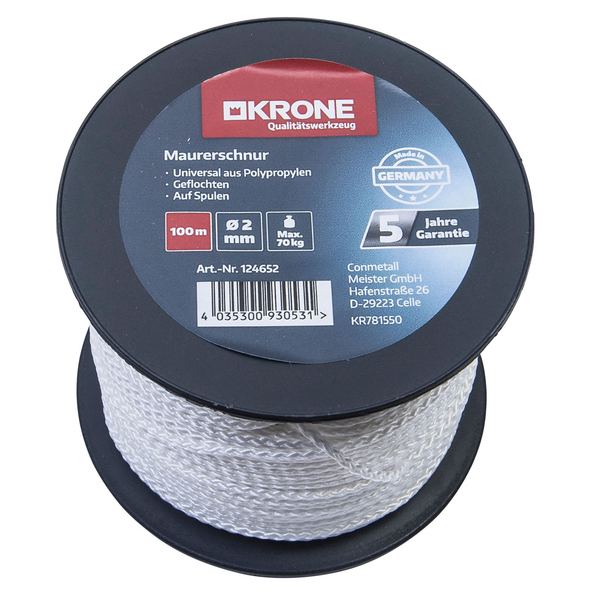 Krone  Maurerschnur 2,0 mm - 100m weiß