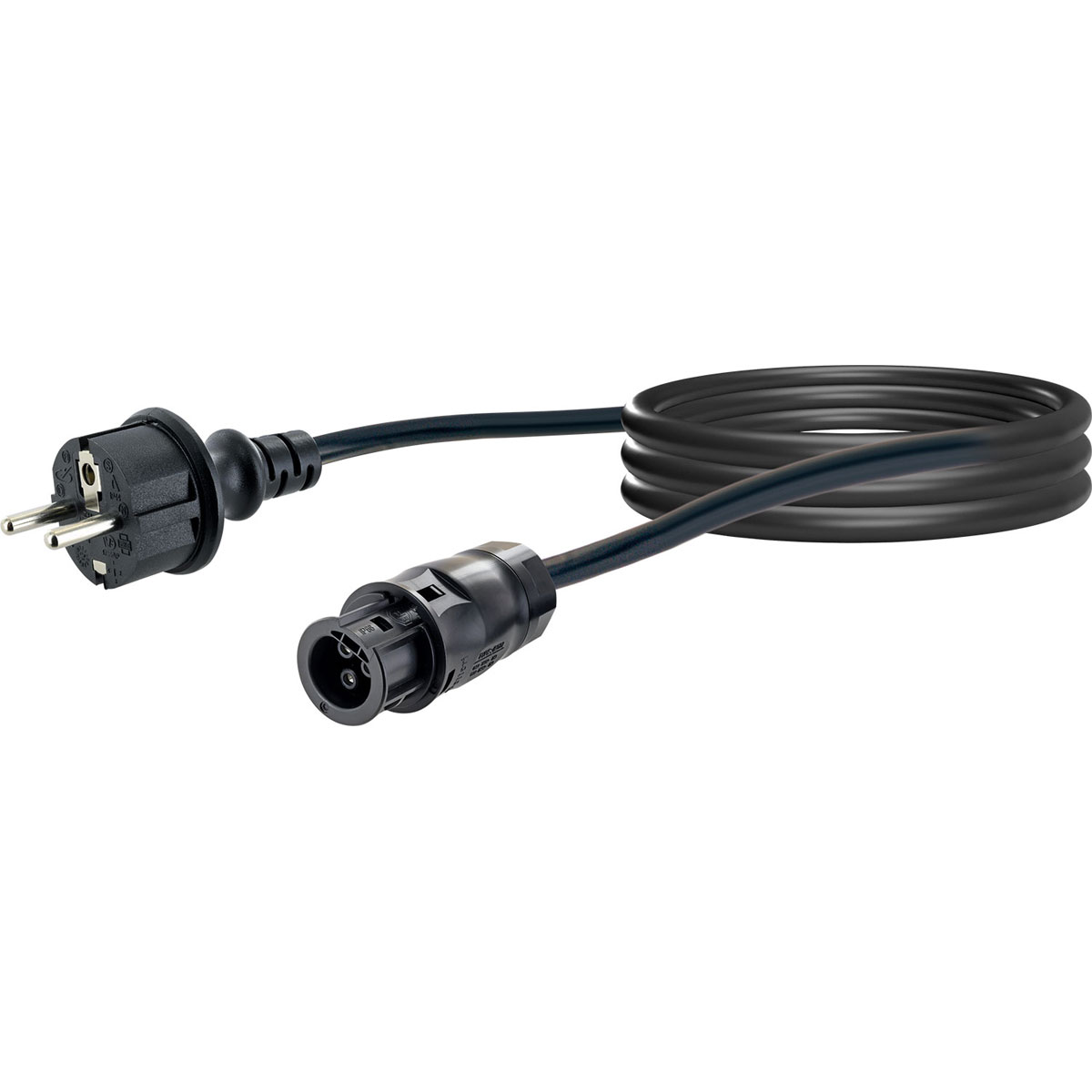 Schwaiger  Anschlusskabel Batterie auf Schuko für Wechselrichter 5 m