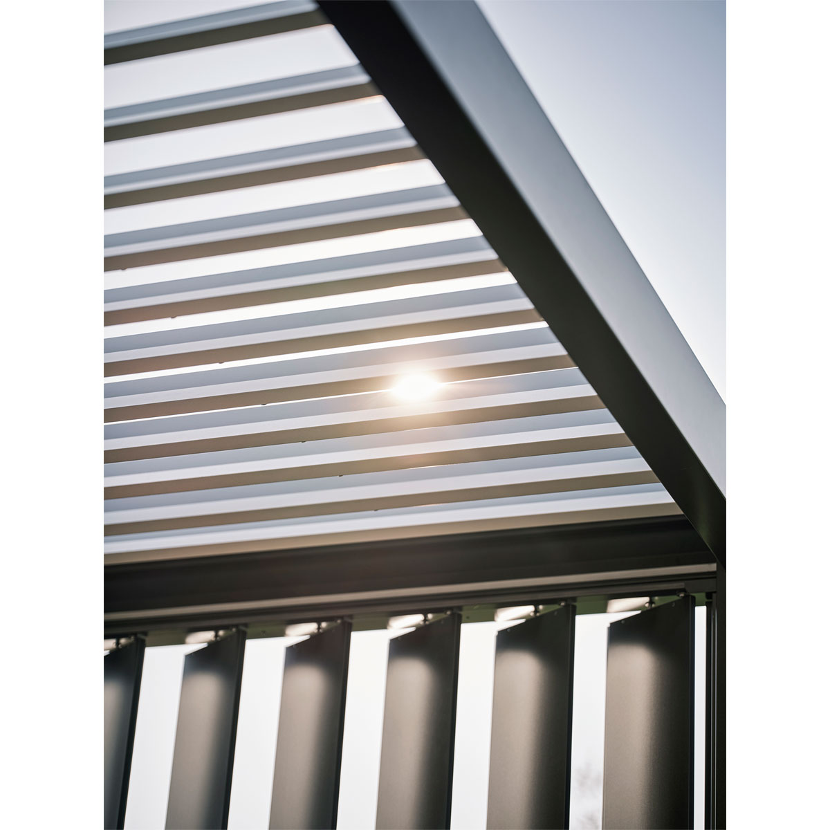 Biohort Lamellenseitenwand Gr. 4m quarzgrau-metallic Bild 3