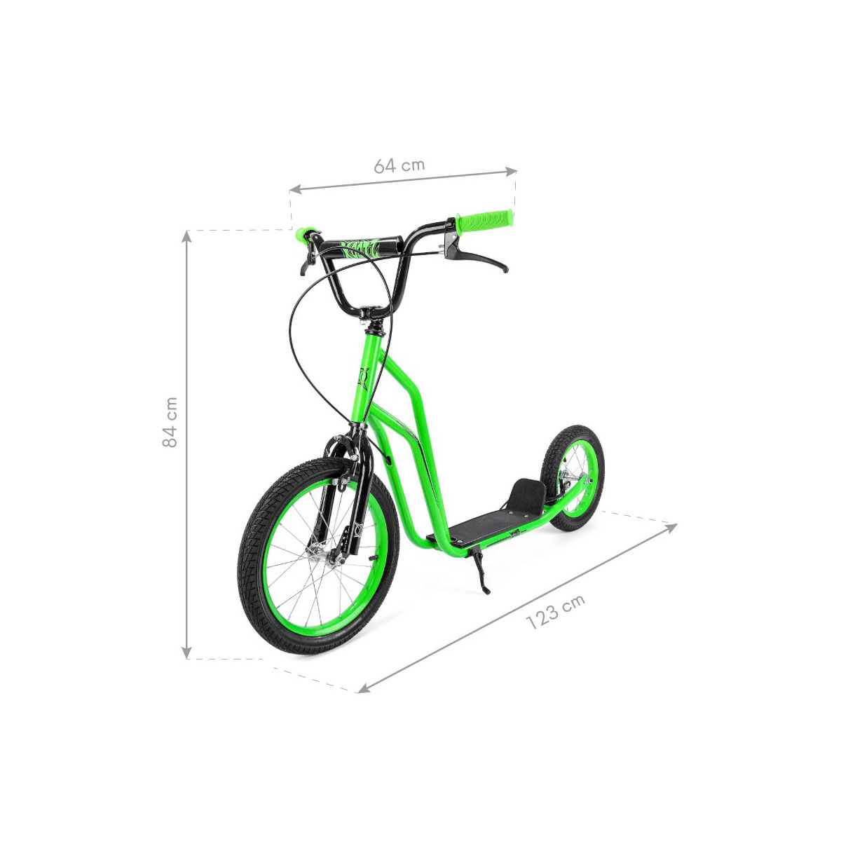 Xootz Roller BMX Scooter Snake 123x64x84cm Grün Bild 3