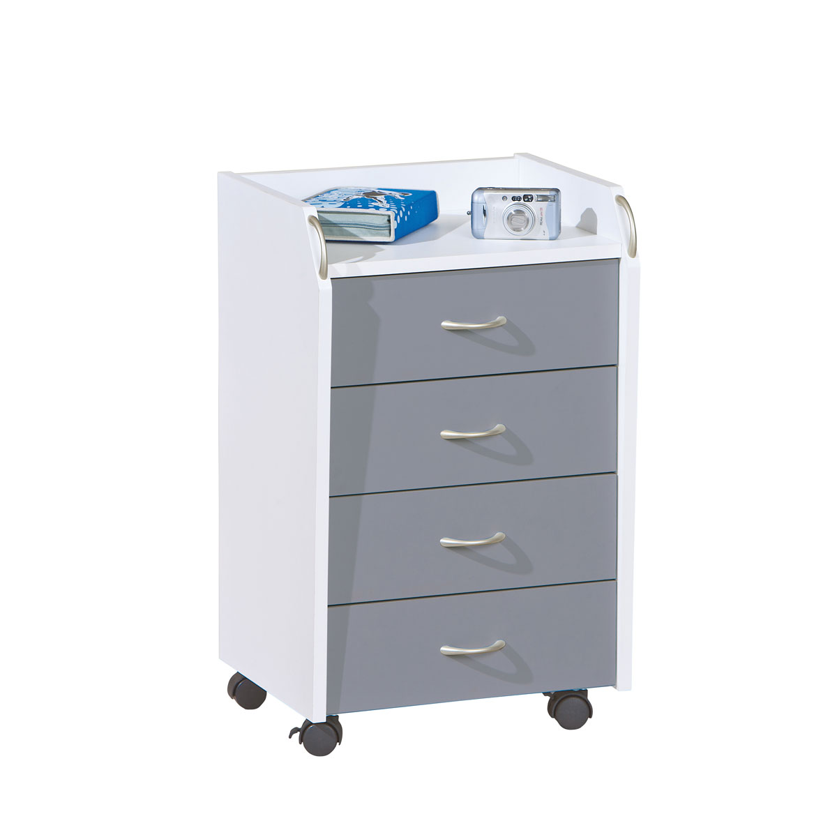 Inter Link Rollcontainer „Printi“, weiss-grau