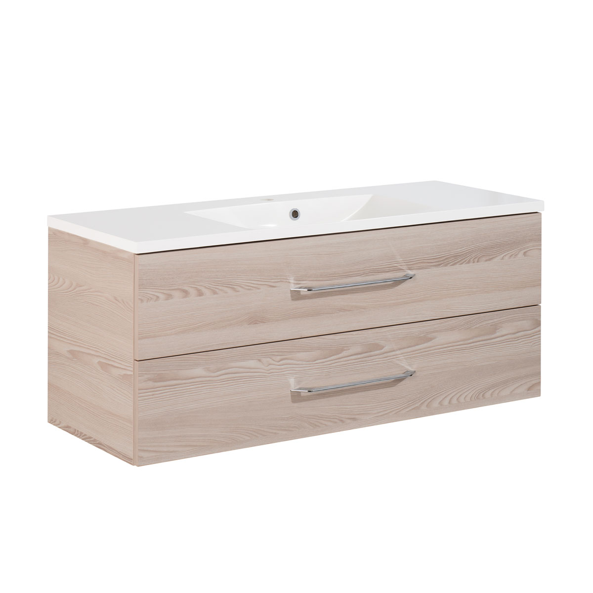 Fackelmann Waschtisch-Set B.clever 120 x 51 x 46 cm Alaska-Esche