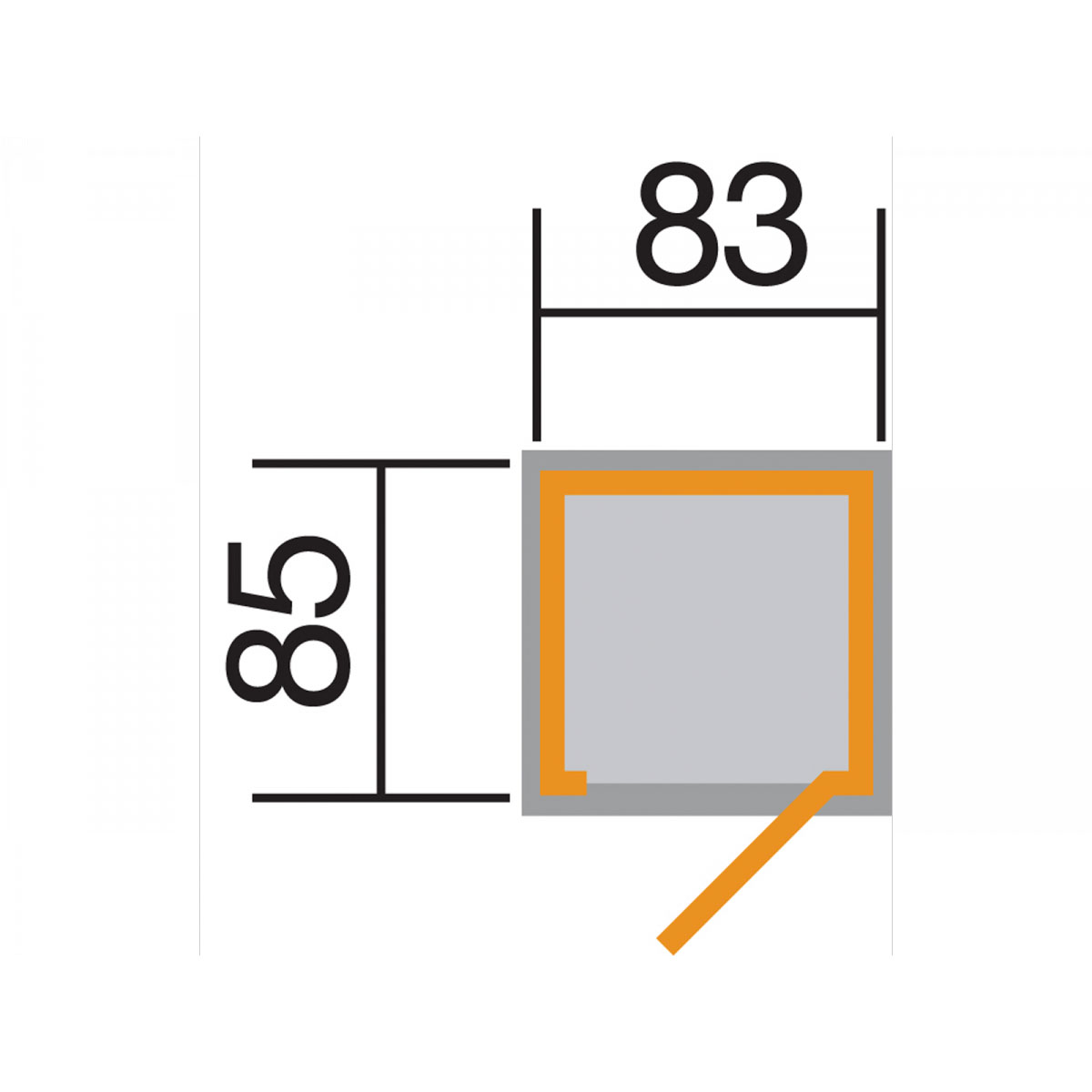 Weka Gartenschrank 14 mm mit Einzeltür Bild 2