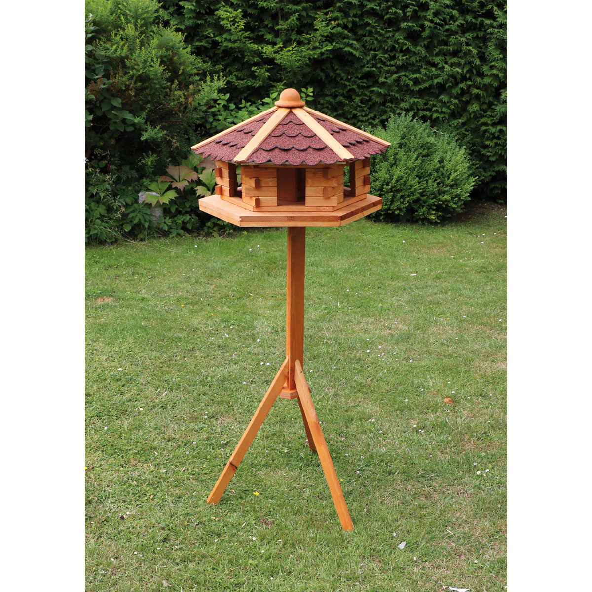Promadino Vogelhaus Knusperhäuschen mit Fußkreuzständer