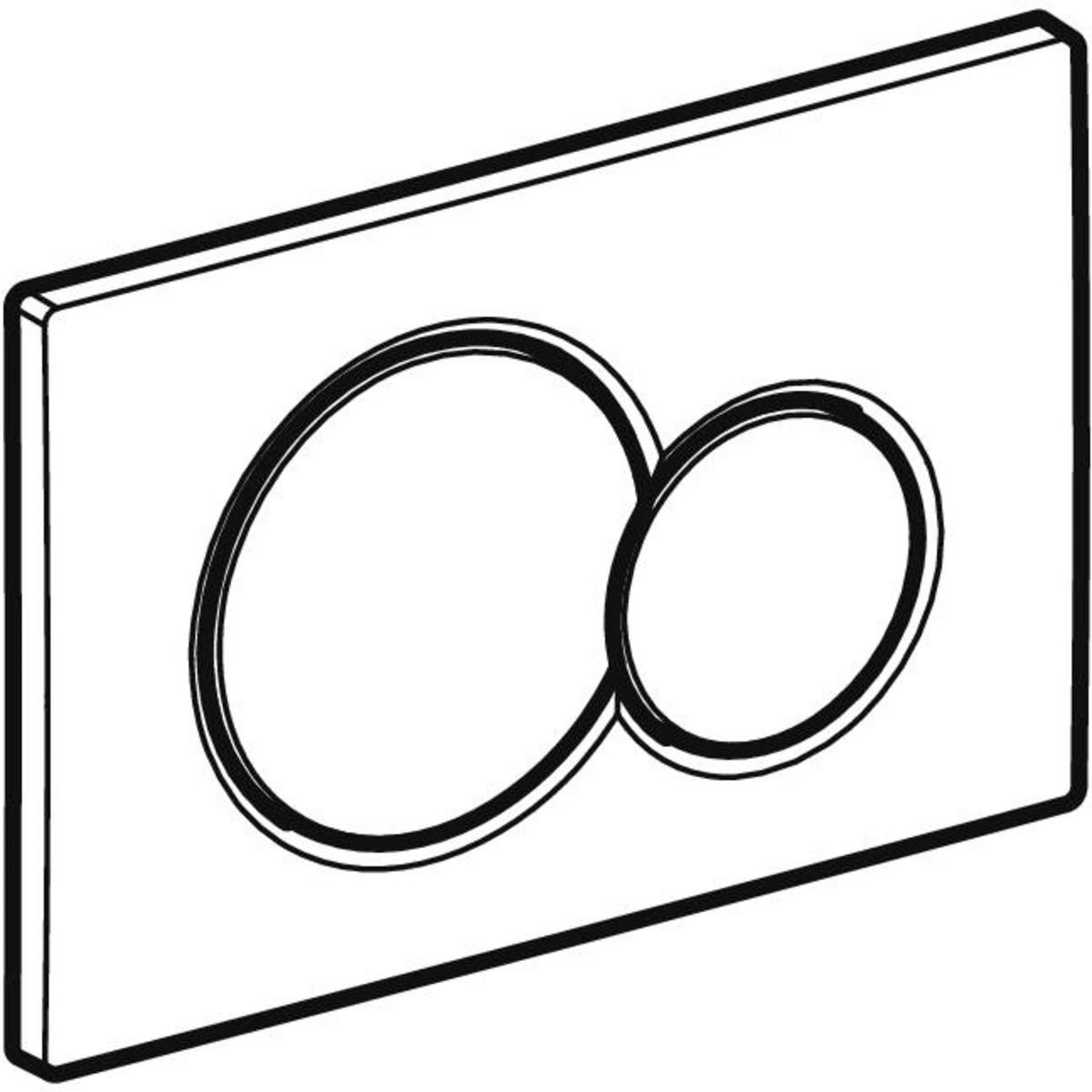 Geberit Betätigungsplatte Sigma für 2-Mengen-Spülung Bild 5