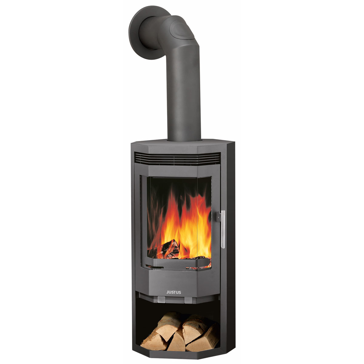 Kaminofen Usedom 5 Stahl Gussgrau