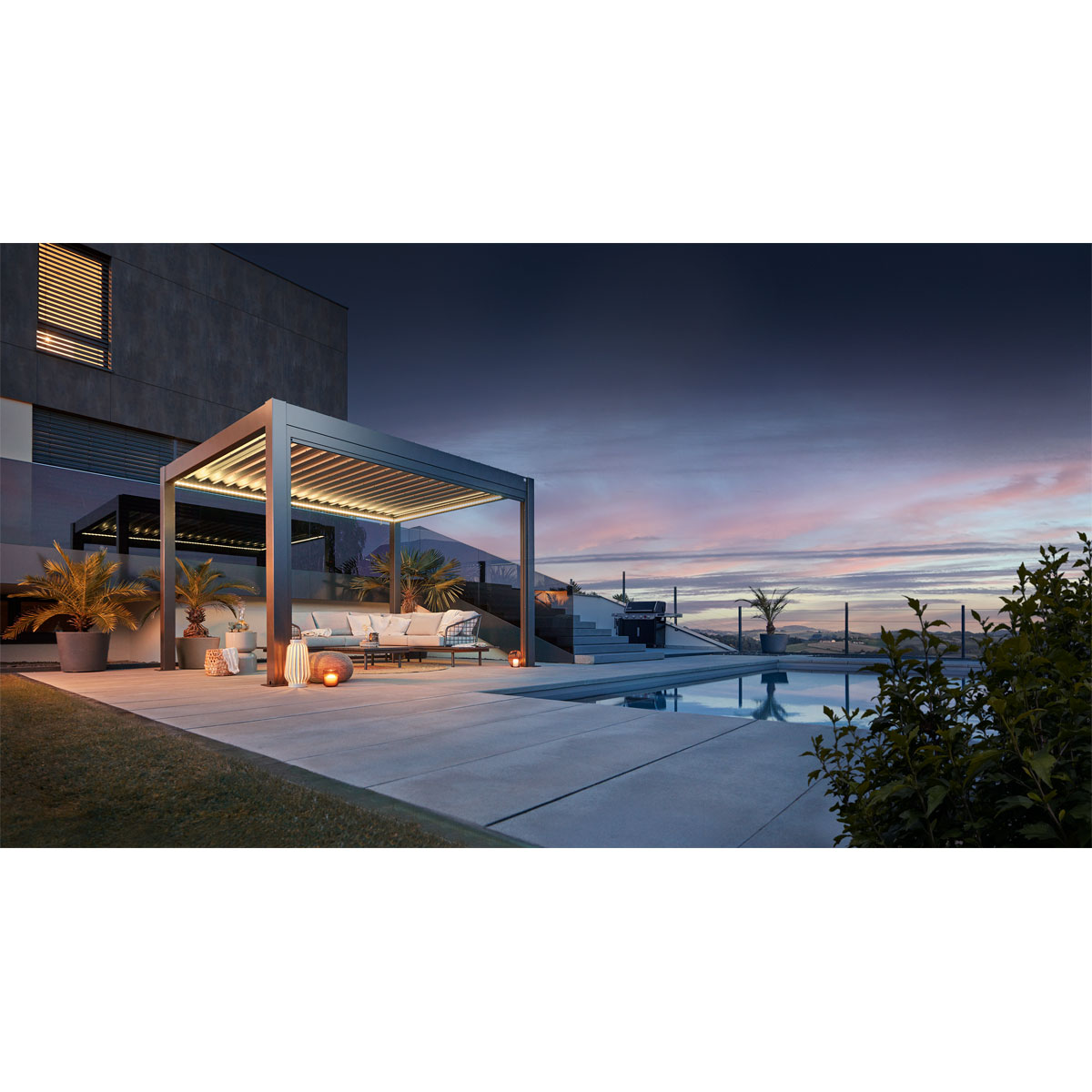 Biohort Pergola Gr. 3,5 x 3 dunkelgrau-metallic Bild 2