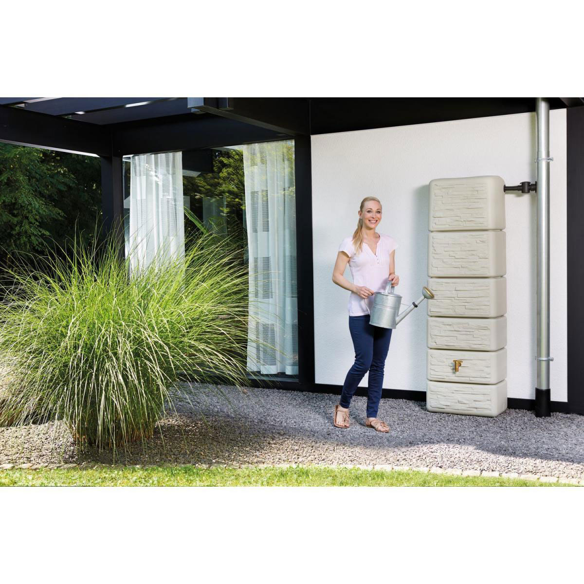 4rain Wandtank Slim 330 L sandbeige Bild 2
