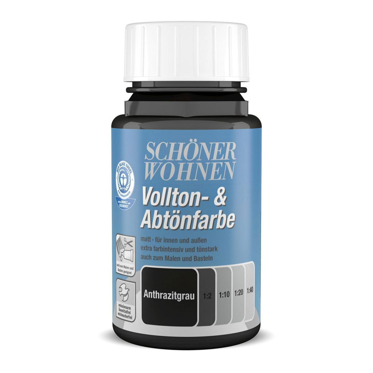 Schöner Wohnen Farbe Voll- und Abtönfarbe Anthrazitgrau 0,125 L Schöner Wohnen Farbe Voll- und Abtönfarbe Anthrazitgrau 0,125 L