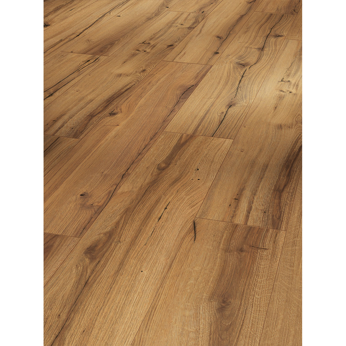 Parador Laminatboden „Basic 400“, Eiche History, Seidenmatte Struktur, 19,4x128,5 cm