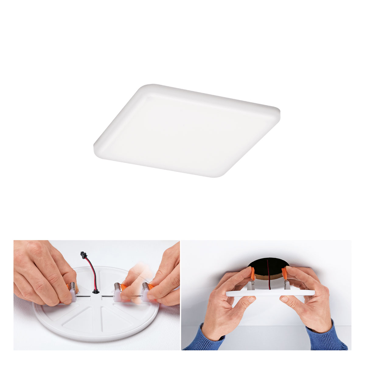 Paulmann LED-Deckenleuchte Veluna VariFit 12,5 x 12,5 cm 4000K weiß Bild 3