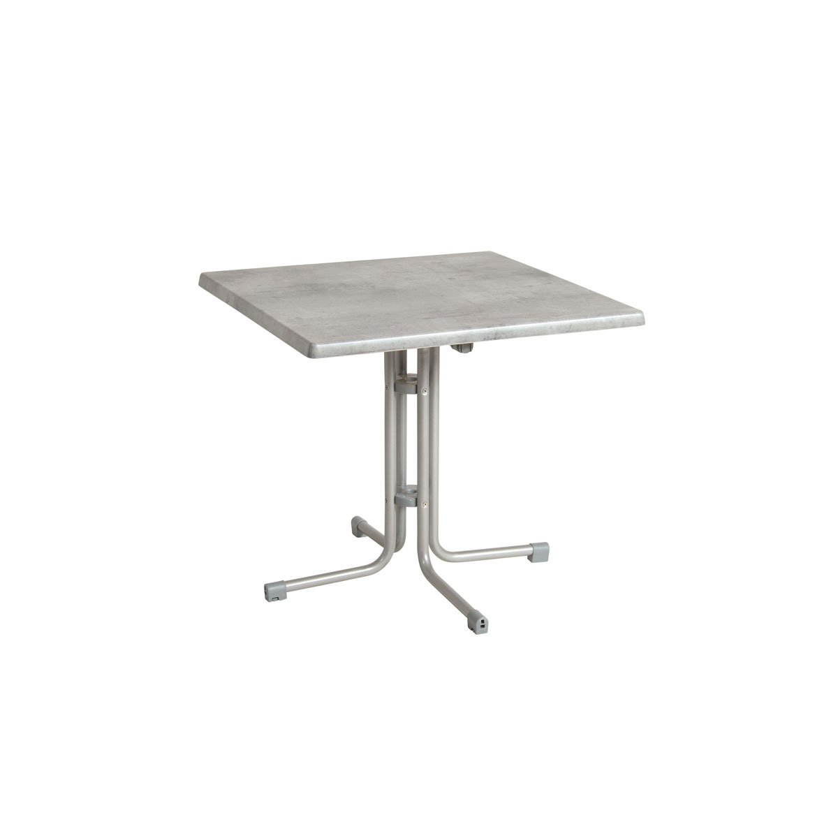 acamp Tisch Piazza 70 x 70 cm platin/cemento grigio