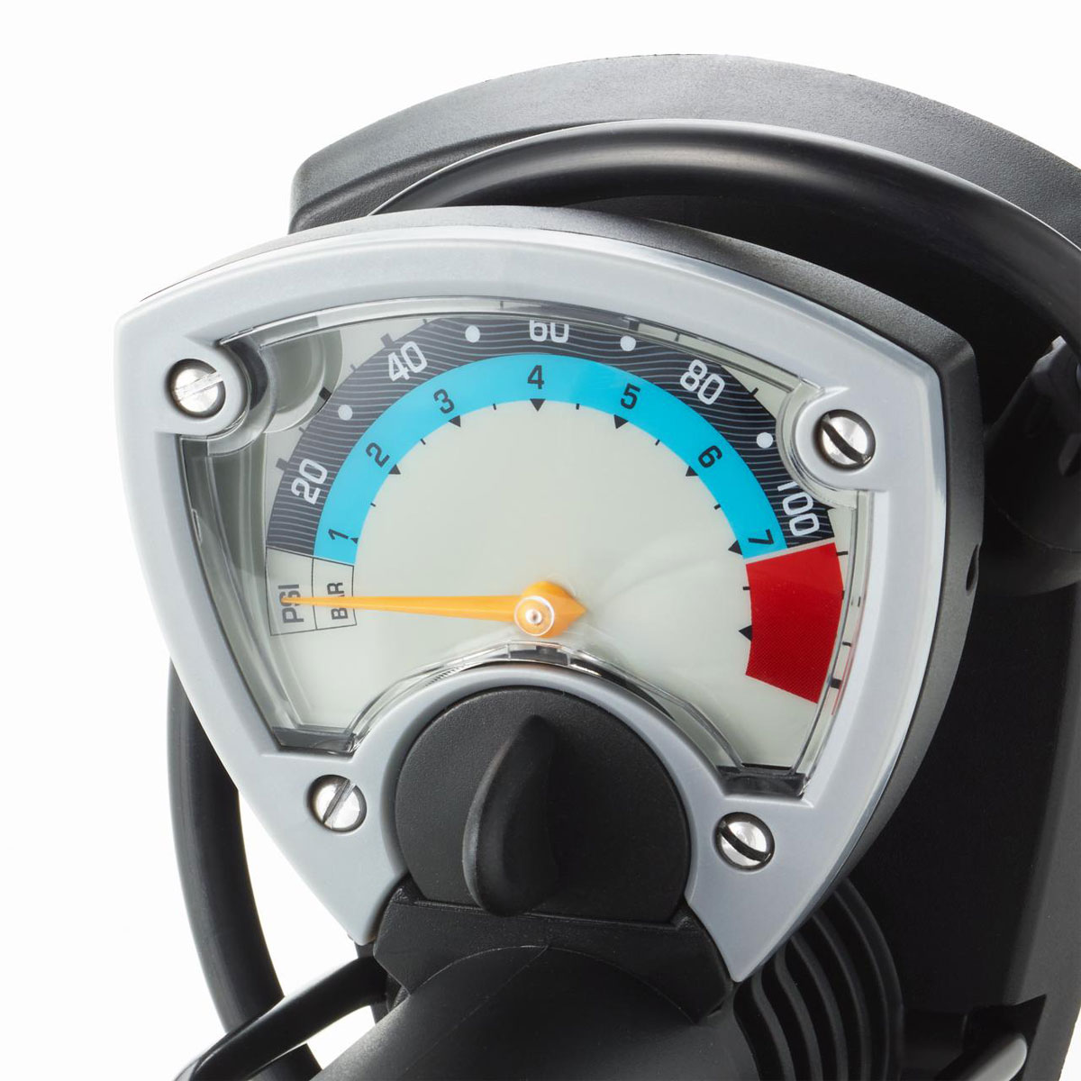 Fischer Bikes Fuß-Standpumpe mit Manometer und Adapter schwarz Bild 5