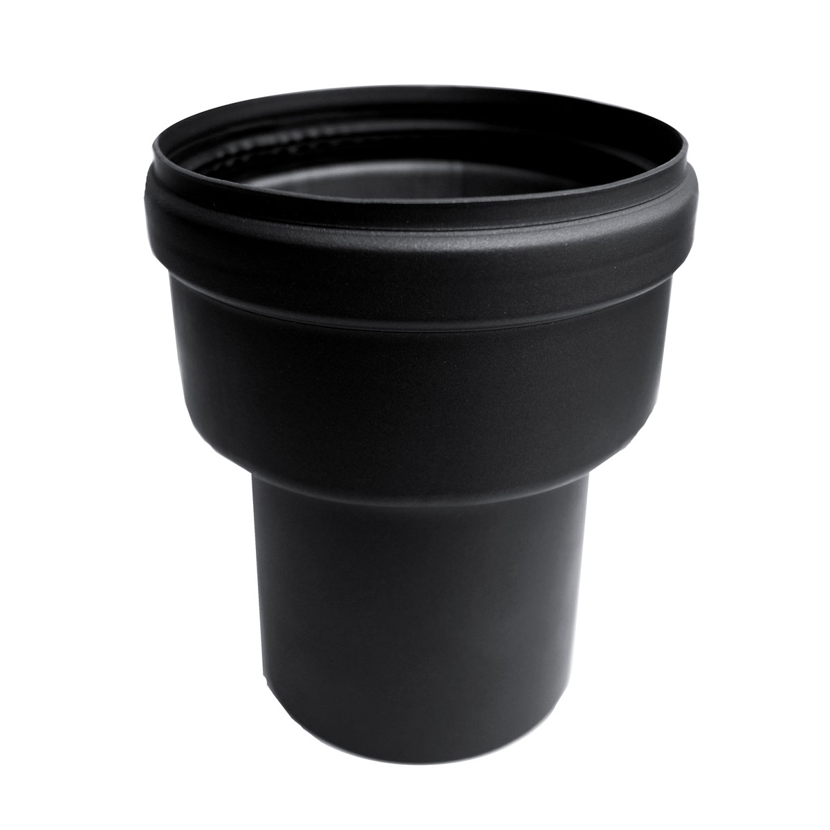 Rohrerweiterung für Pelletofen von Durchmesser 80 auf 100 mm Wandanschluss