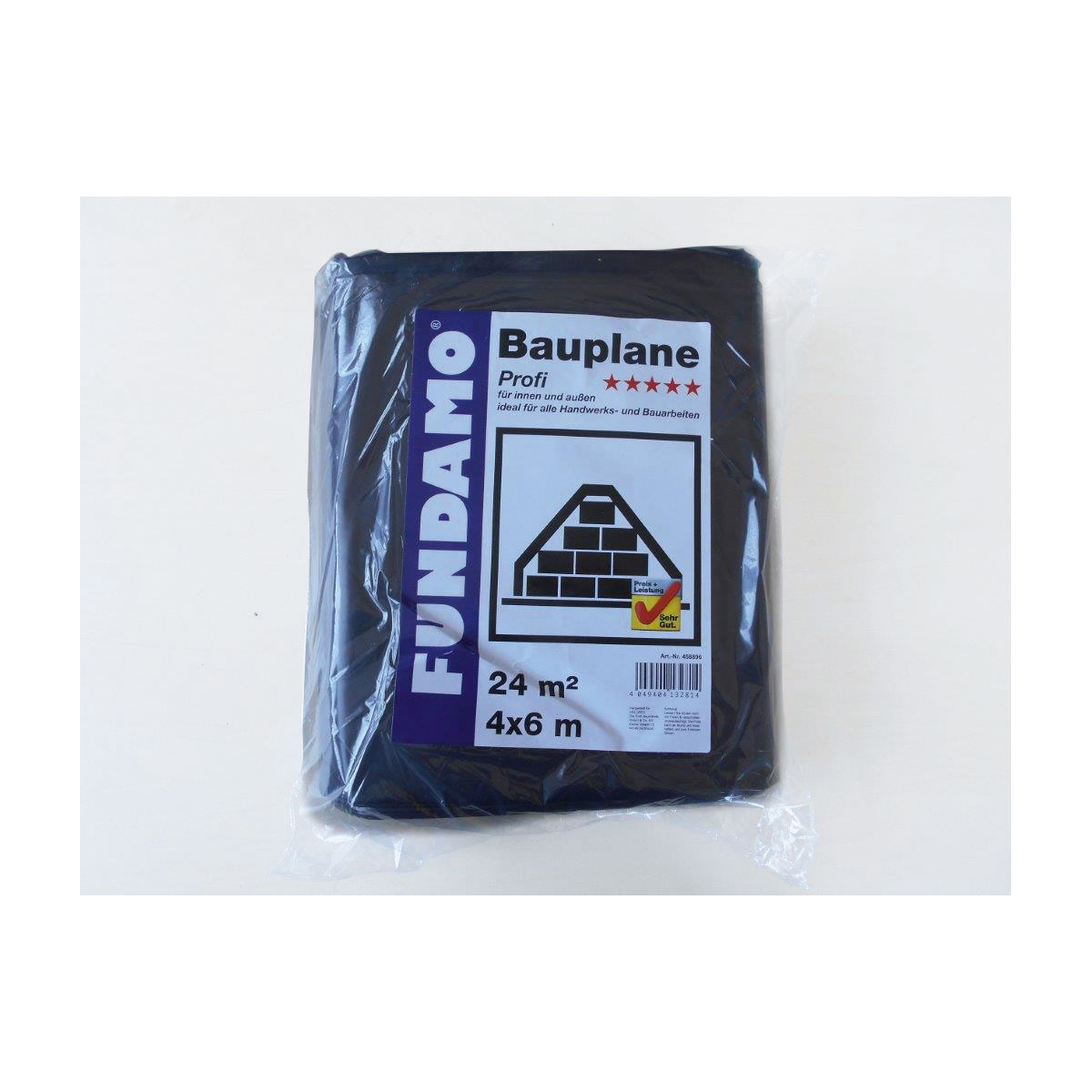 Fundamo Bauplane 4 x 6 m Profi 24m² schwarz ca 80 µm Norm GKV Fundamo Bauplane 4 x 6 m Profi 24m² schwarz ca 80 µm Norm GKV