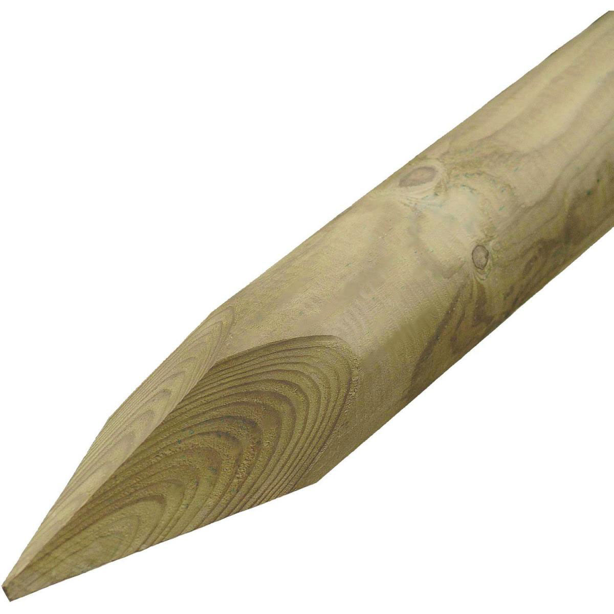 Baumpfahl 6,5 x 200 cm gefräst gespitzt