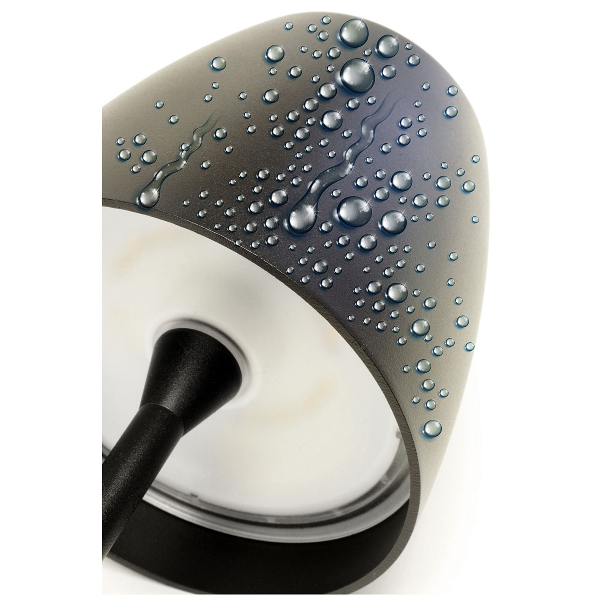 Lightme Akku-Tischleuchte Tavola nachtschwarz Bild 2