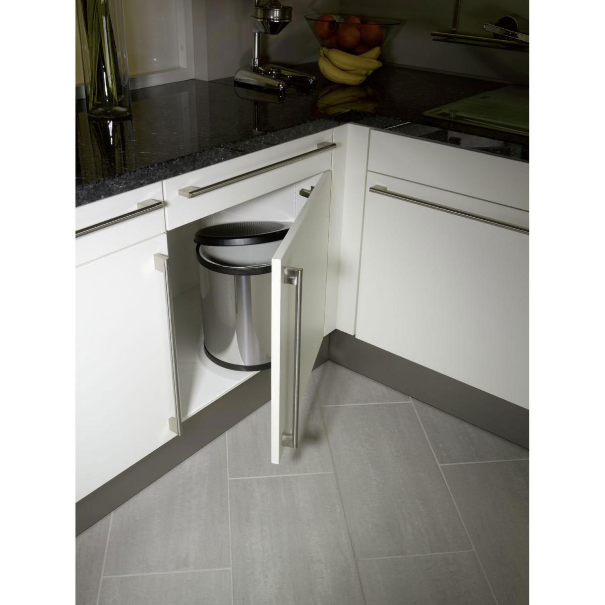 Hailo Mülleimer Compact Box M 15 L Edelstahl Bild 5