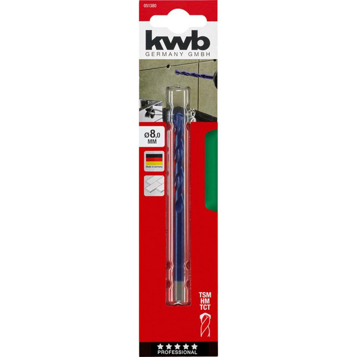 kwb  Feinsteinzeugbohrer Durchmesser 8 mm Bild 2