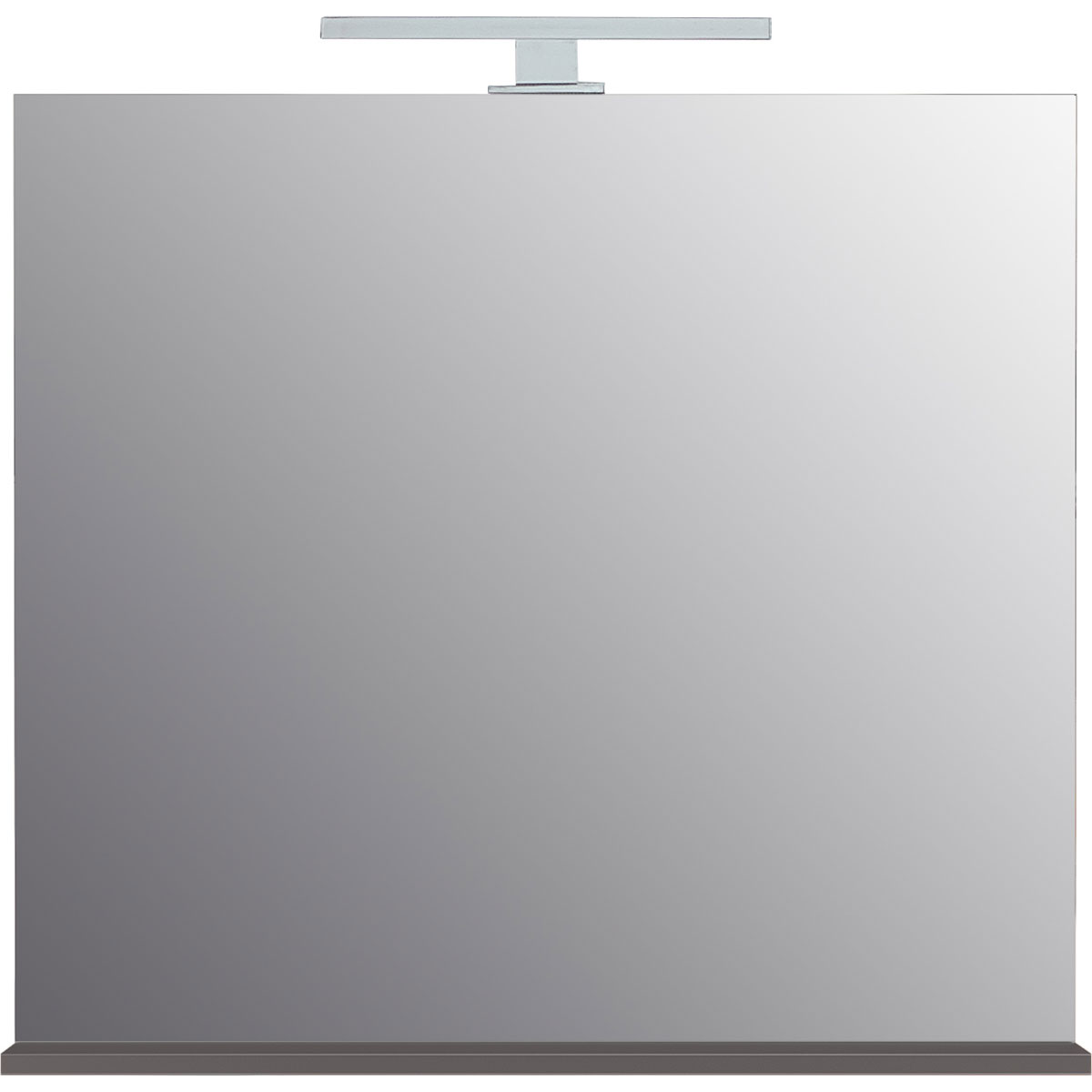 Spiegel Vision mit Ablageboden und LED-Beleuchtung 76 x 75 x 15 cm Grandson-Eiche-Nachbildung