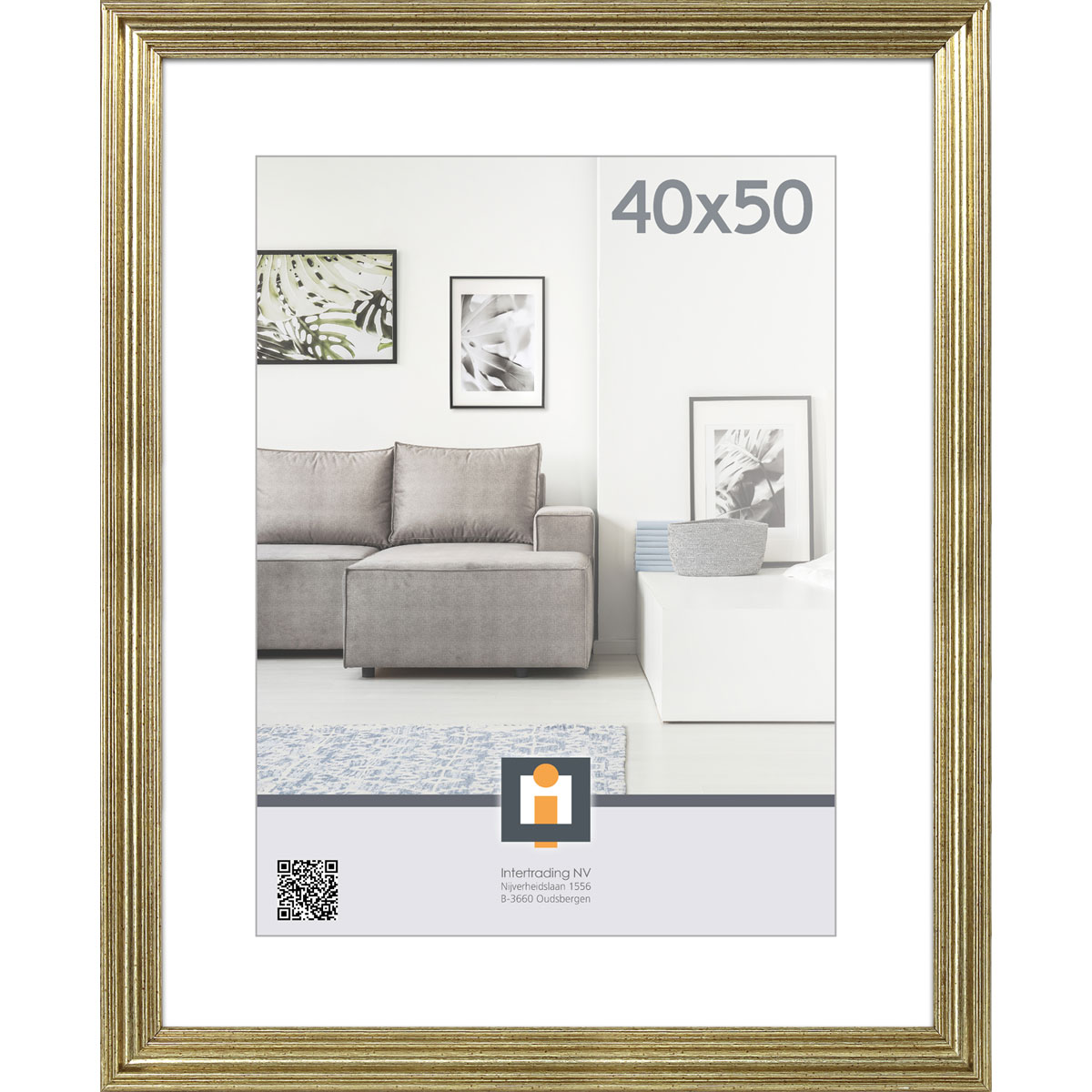 Bilderrahmen Salerno 40x50 cm silber