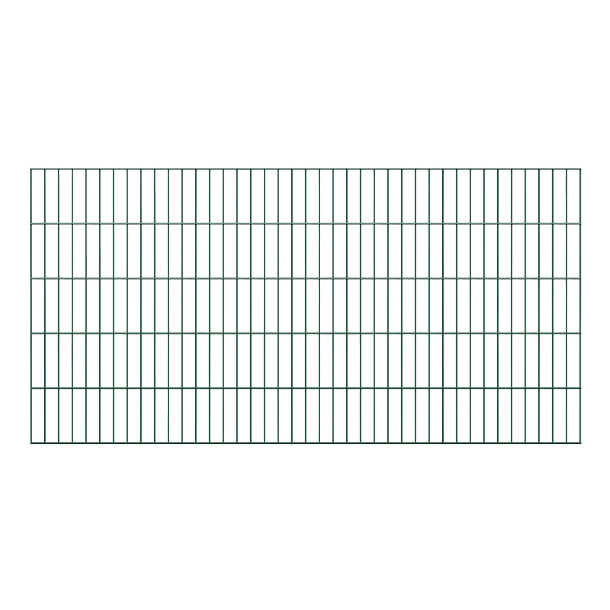 Durabil Doppelstab Gittermatte-Zaunsystem 200 x 100 cm anthrazit