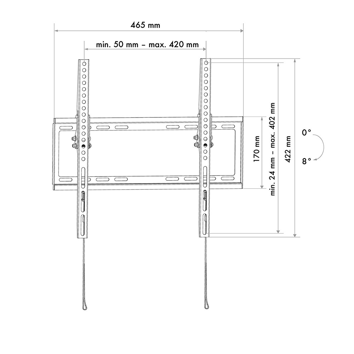 Schwaiger TV-Wandhalter Tilt 2 neigbar 81 bis 190 cm Bild 4