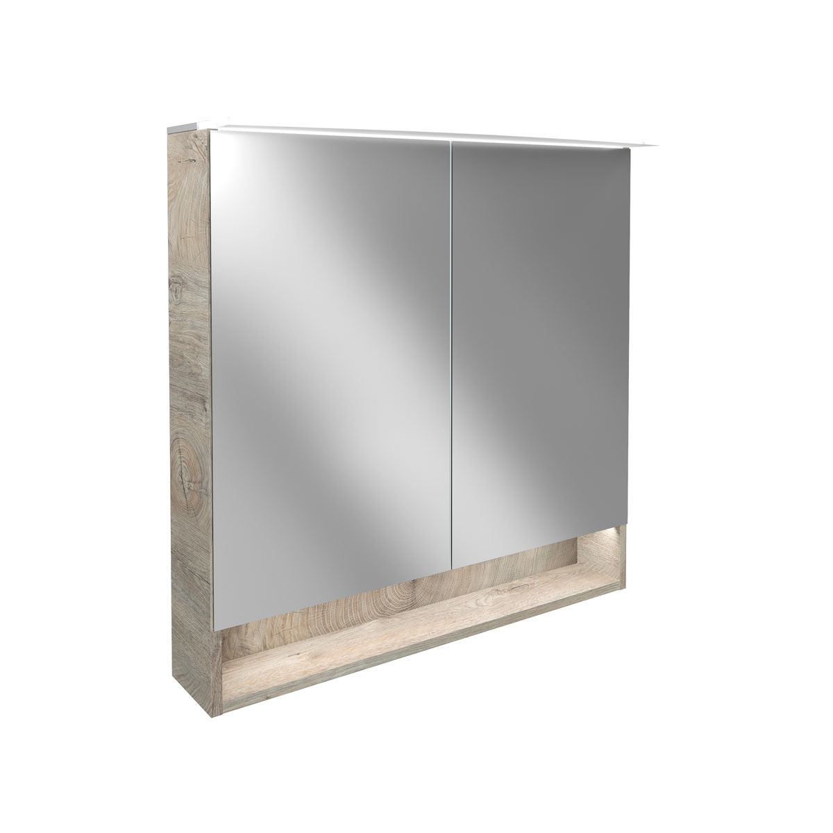 Fackelmann  Spiegelschrank B.Style 800 x 812 x 153 mm Nature Oak LED