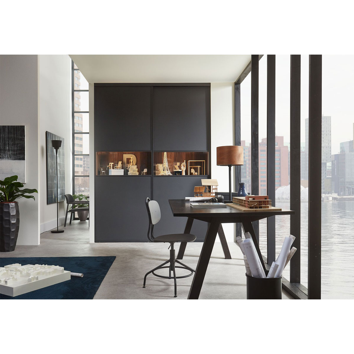 Hibitaro  Rahmenlose Nova Schiebetür auf Maß als Schrank- / Nischentür Bild 3