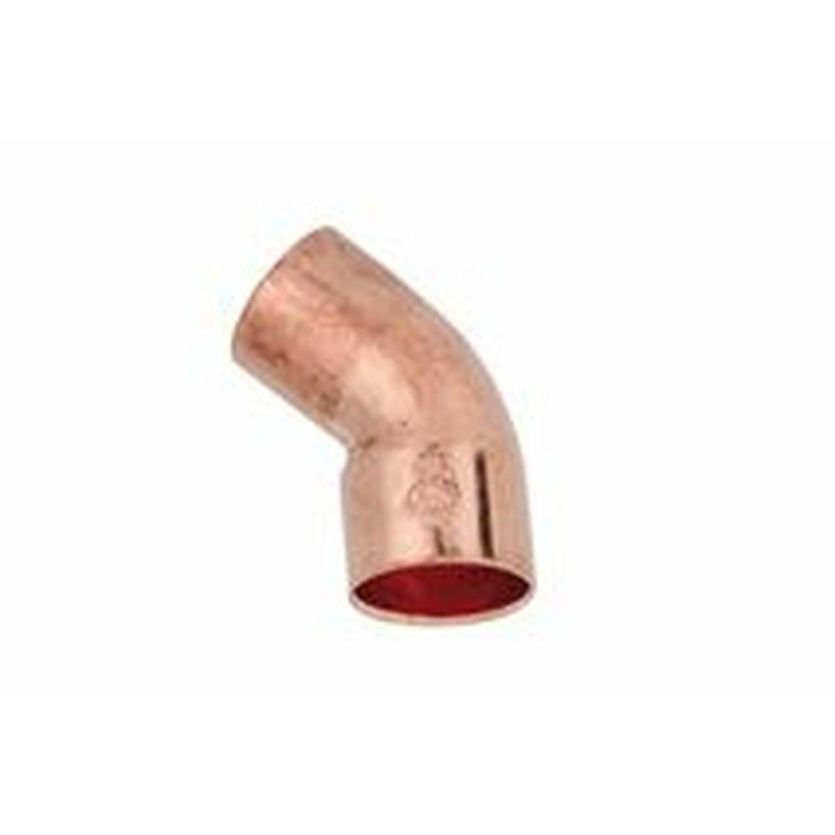 Kirchhoff 45-Bogen 15 mm 1 Muffe Kupfer Kirchhoff 45-Bogen 15 mm 1 Muffe Kupfer