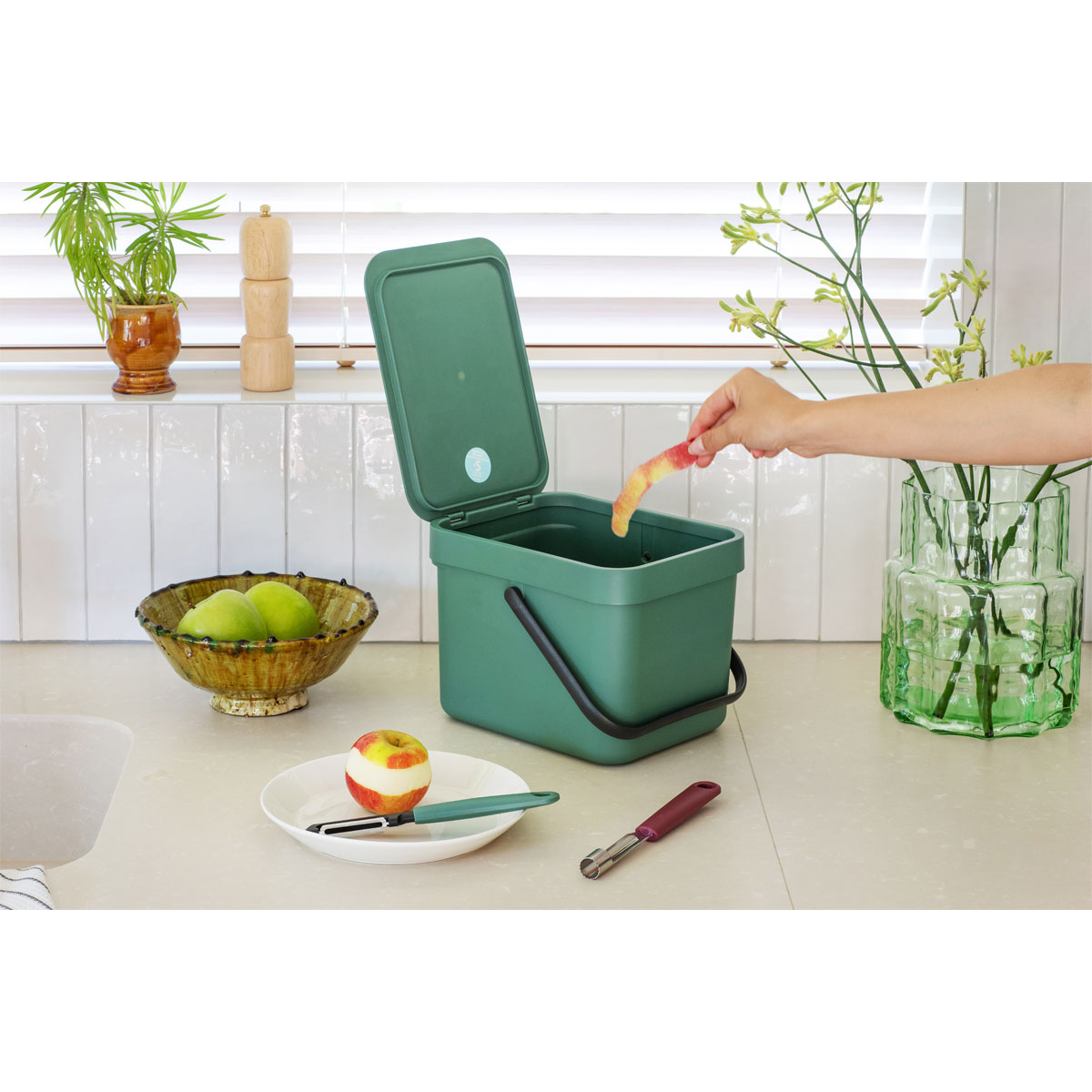 Brabantia Abfallbehälter 16 L Fire Green Bild 3