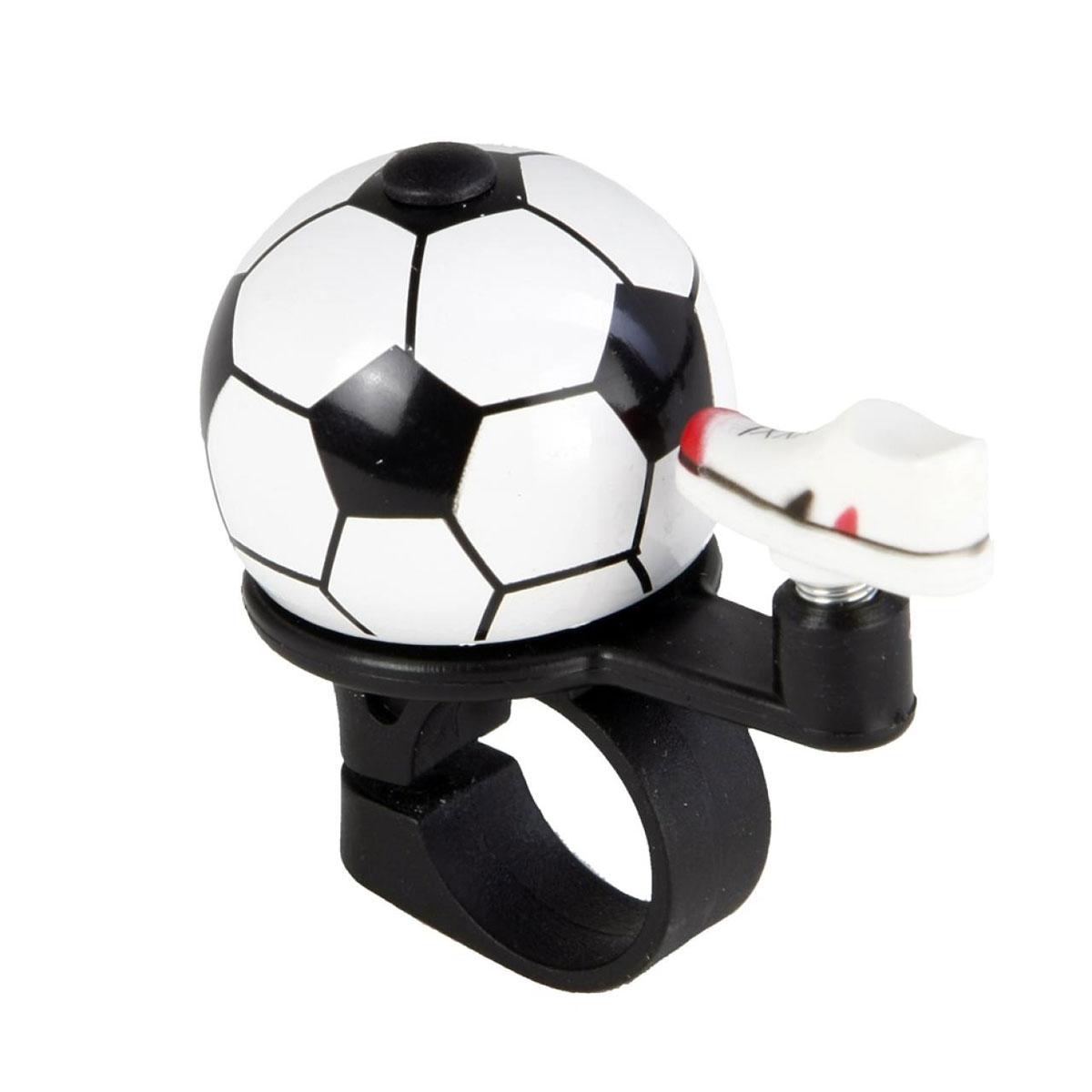 Fischer Bikes Fahrradglocke Fußball schwarz-weiß