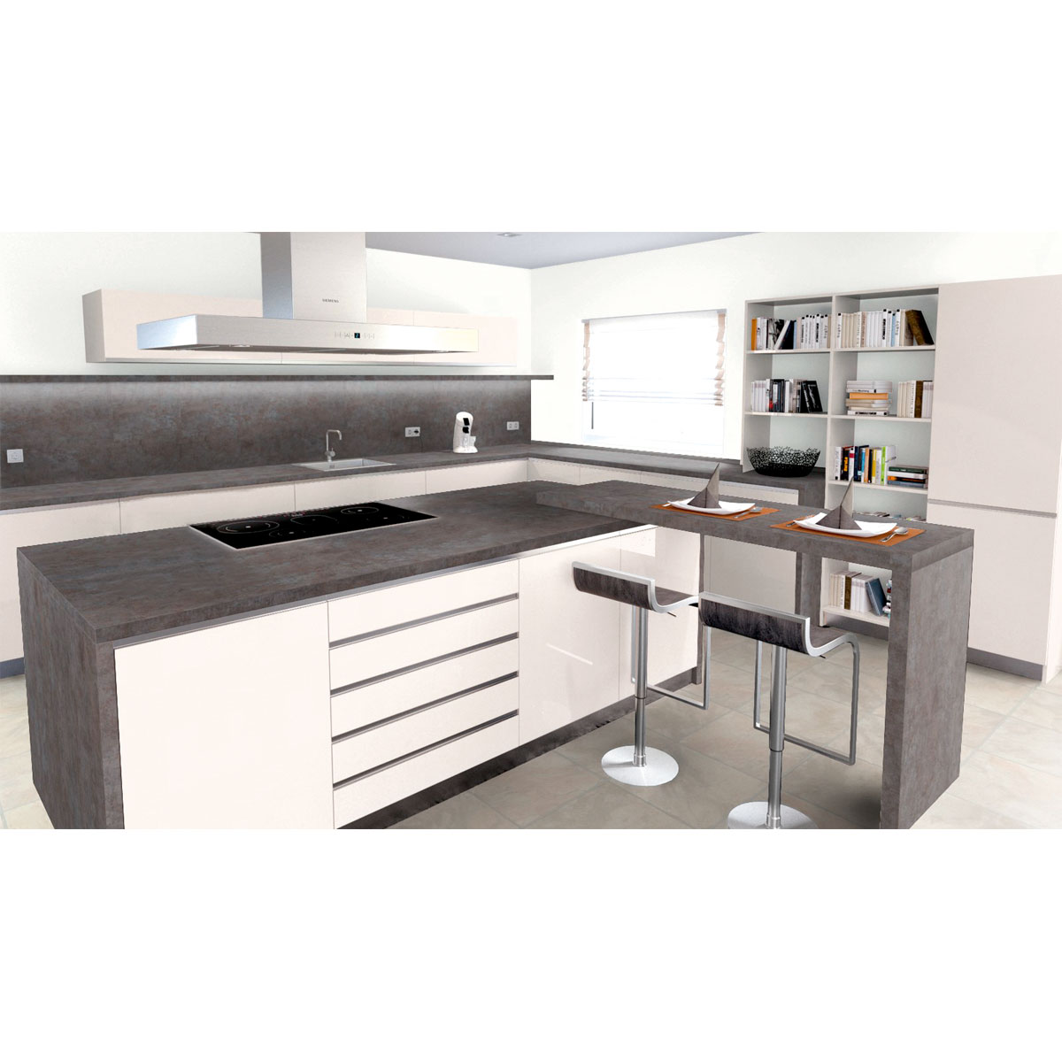 Getaelements Küchenarbeitsplatte metall versicolour Bild 3