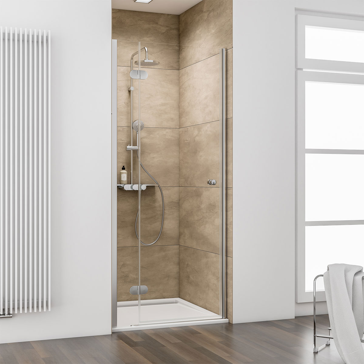 Schulte Drehtür MasterClass Nische links 200 x 90 cm Bild 1