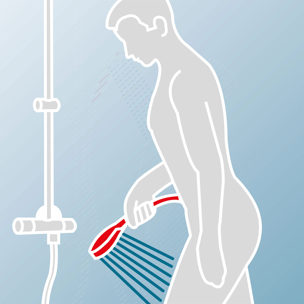 Schulte DuschMaster Rain Kopfbrause mit Umsteller Bild 6