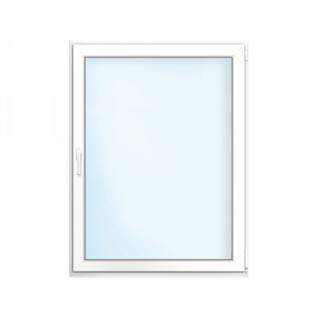 Wärmeschutz-Fenster „76/3“, 80x120 cm, weiß, Anschlag rechts
